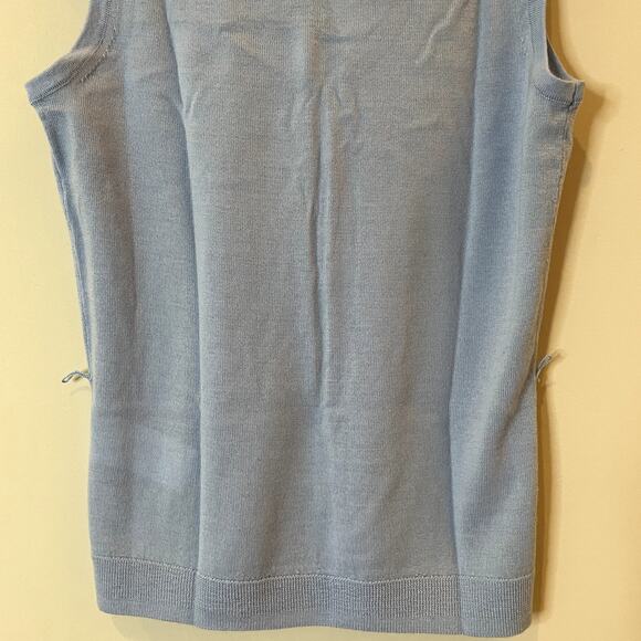 J.Crew Belted Sweater Shell Merino Wool Top Fine Rib Date Office CG796 XXS FLAW - Picture 9 of 13